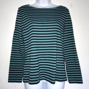 2/$15 Talbots Teal Navy Sparkle Knit Long Sleeve…